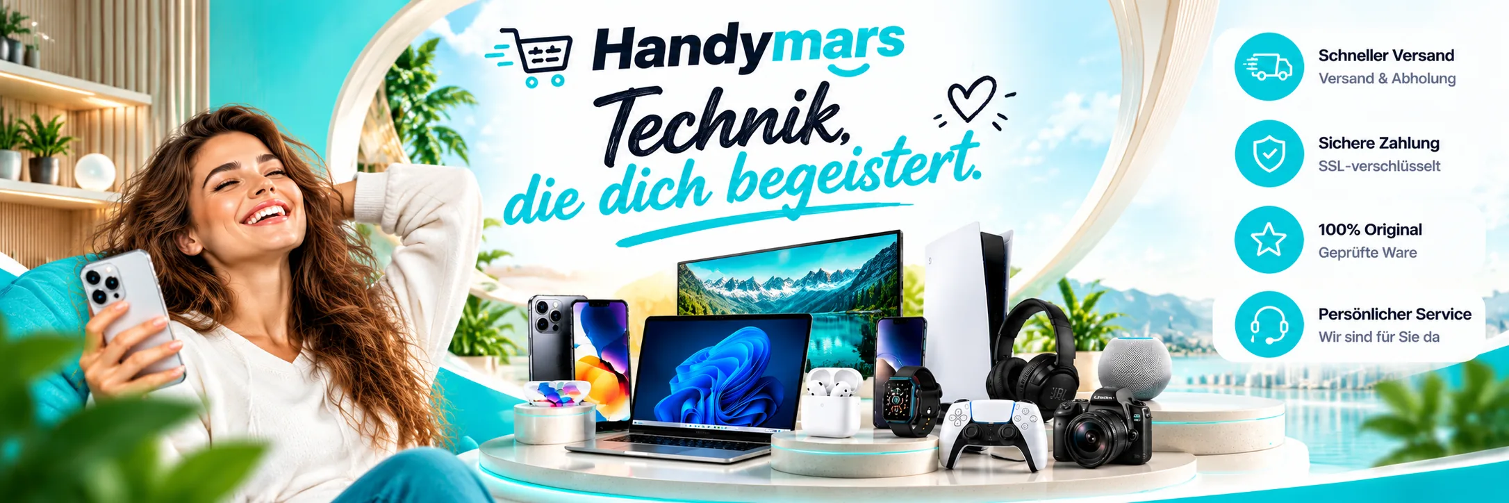 Handymars Technik-Welt im modernen Showroom – Technik, die dich begeistert.