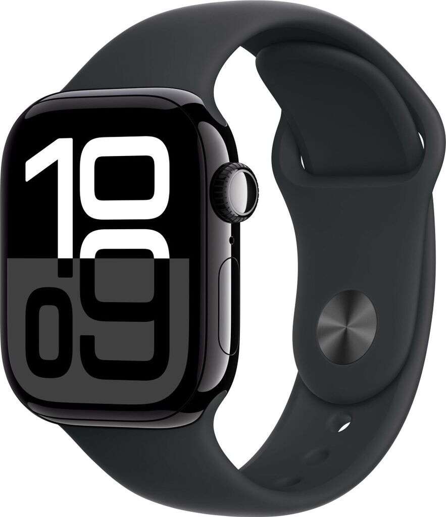 Apple Watch Series 10 GPS 46mm - Aluminium Diamantschwarz - Top Zustand