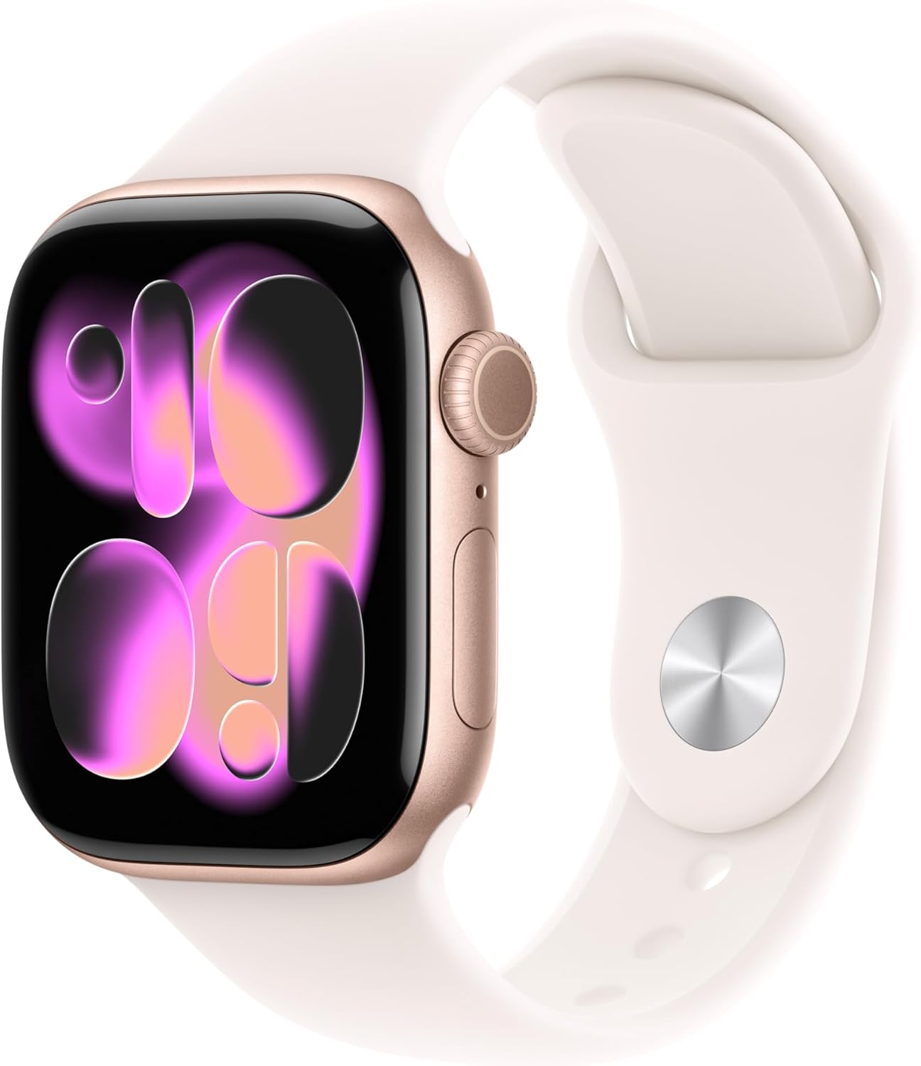 Apple Watch Series 11 GPS - 42 mm | Roségold Aluminium Sportarmband Blassrosa (S/M)